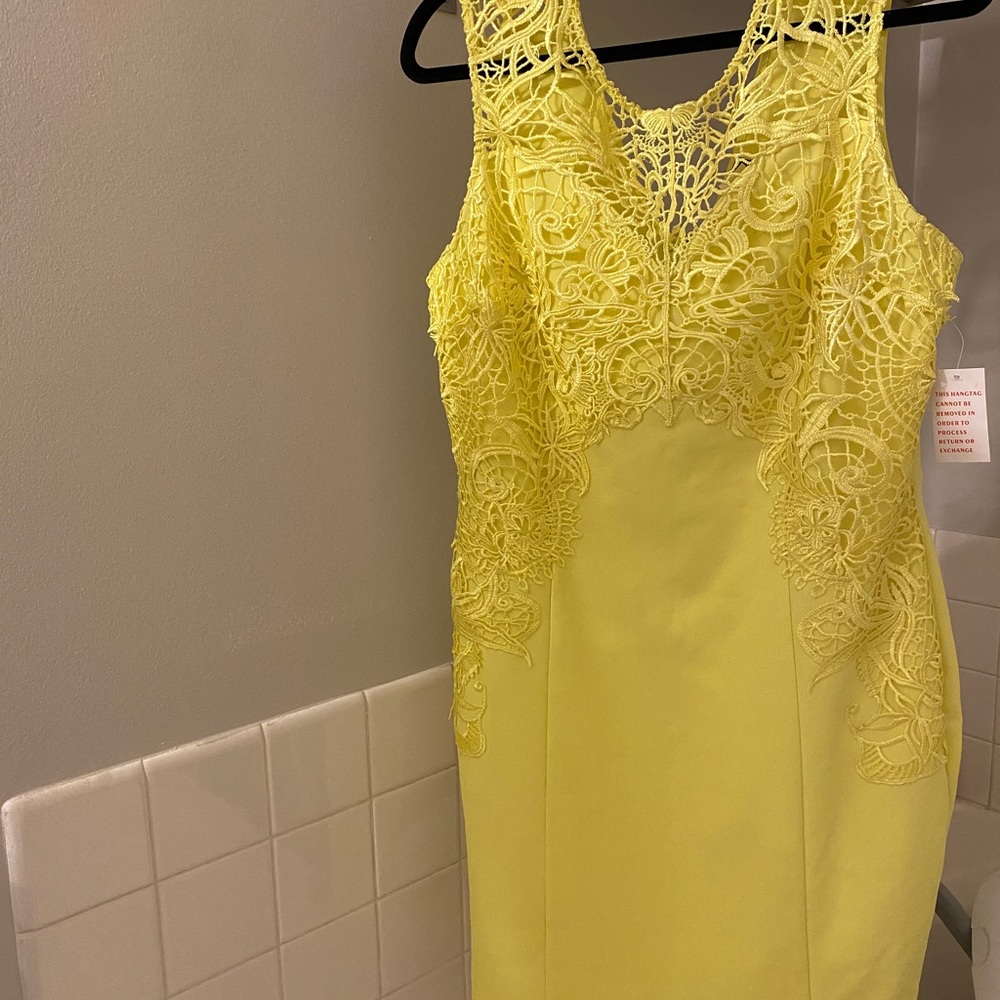 NWT Yellow Bodycon Dress